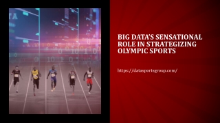 Big Data’s sensational role in strategizing Olympic sports