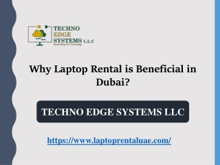 Why Laptop Rental is Beneficial in Dubai?