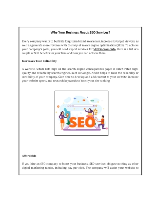 Why Your Business Needs SEO Services?