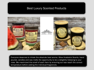 Best Luxury Scented Products