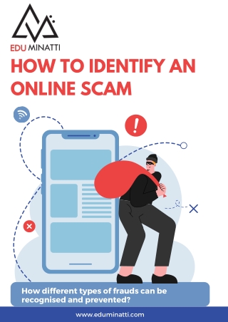 HOW TO IDENTIFY AN ONLINE SCAM