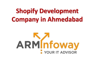 Shopify Development Company in Ahmedabad