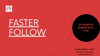 Faster Follow - Buy followers for Instagram, Twitter, Tik Tok
