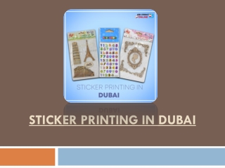 Sticker Printing In Dubai – Make Your Stickers Look Unique