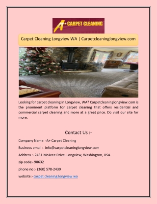 Carpet Cleaning Longview WA | Carpetcleaninglongview.com
