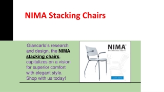 NIMA Stacking Chairs