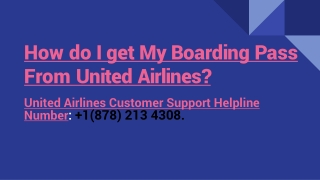 How do I get My Boarding Pass From United Airlines_