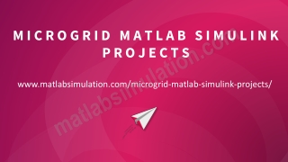 Microgrid MATLAB Simulink Projects Research Ideas