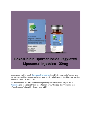Pegdoxine by Arechar Healthcare
