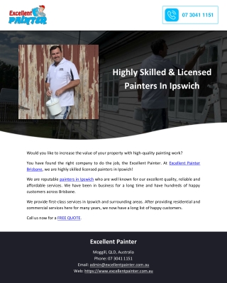 Highly Skilled & Licensed Painters In Ipswich