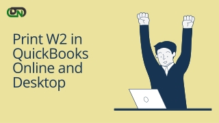 Print w2 in QuickBooks Online and Desktop