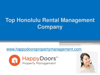 Top Honolulu Rental Management Company - www.happydoorspropertymanagement.com