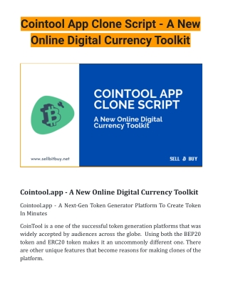 Cointool-App-Clone-Script-A-New-Online-Digital-Currency-Toolkit