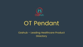 OT Pendant Manufacturers, Suppliers & Dealers