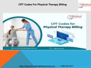 CPT Codes For Physical Therapy Billing