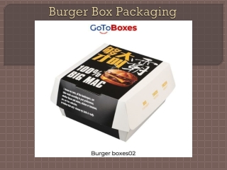 Burger Box Packaging