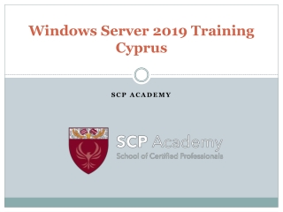 Windows Server 2019 Training Cyprus