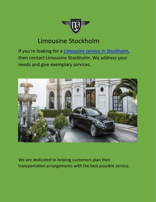 Limousine Stockholm