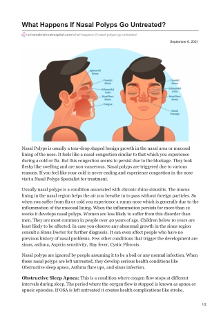 What Happens If Nasal Polyps Go Untreated
