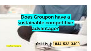 Does Groupon have a sustainable competitive advantage_