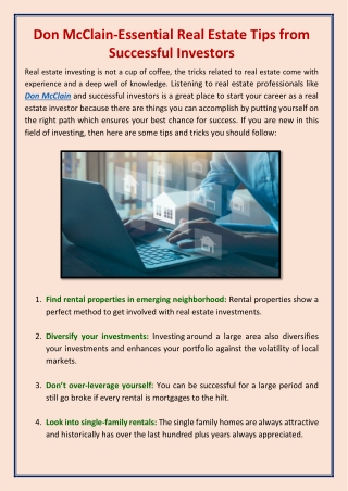 Don McClain-Essential Real Estate Tips from Successful Investors-converted