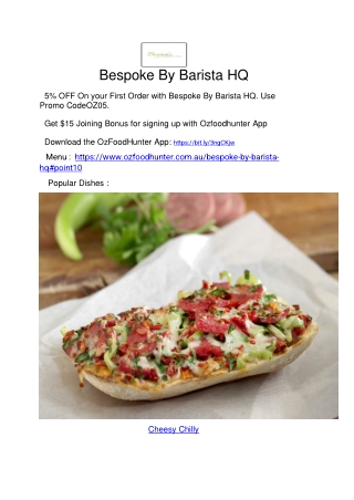 5% off - Bespoke by Barista HQ Victoria Park, WA (1)
