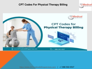 CPT Codes For Physical Therapy Billing