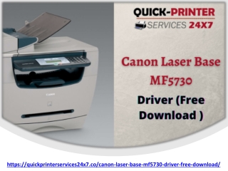 ( 1-800-319-5804) Canon Laser Base MF5730 Driver Free Download or install