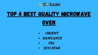 TOP 4 BEST QUALITY MICROWAVE OVEN IN PAKISTAN | MyDukaan.PK