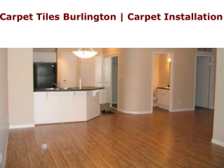 Carpet Tiles Burlington | Carpet Installation