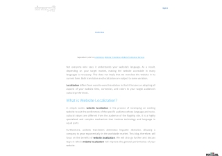 What is Website Localization