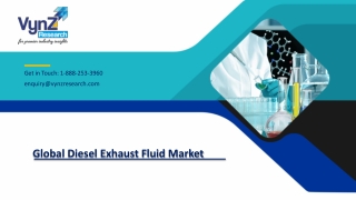 Global Diesel Exhaust Fluid Market – Analysis and Forecast (202-2027)
