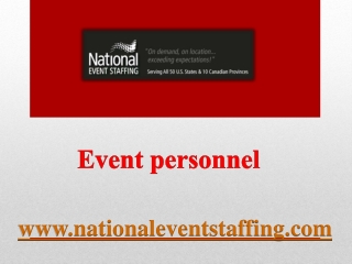 Event personnel- nationaleventstaffing.com