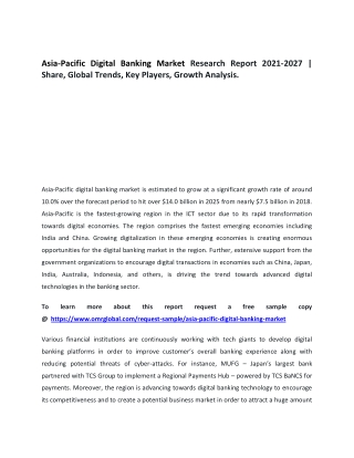 Asia-Pacific Digital Banking Market