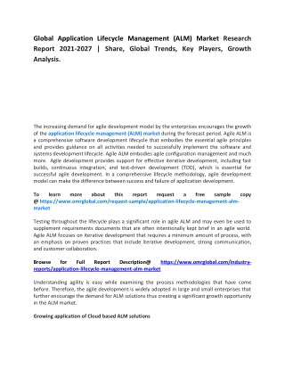 Global Application Lifecycle Management