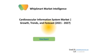 Cardiovascular Information System Market Global Forecast 2027 by industry trends