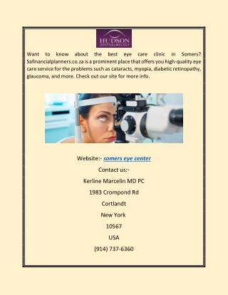 Somers Eye Center | Hudsoneyes.com