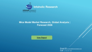 Mice Model Market Research, Global Analysis | Forecast 2026