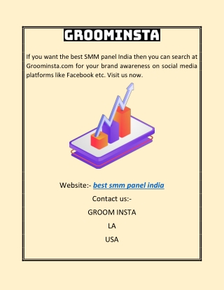 best smm panel india |Groominsta.com