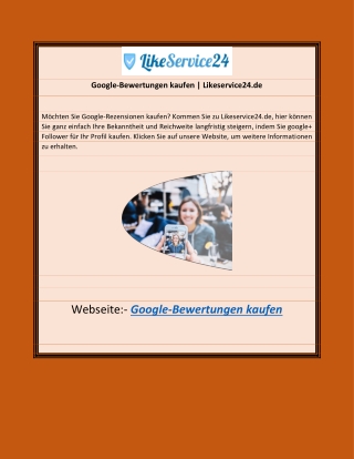 Google-Bewertungen kaufen | Likeservice24.de
