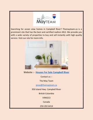 Houses for Sale Campbell River | Themayteam.ca