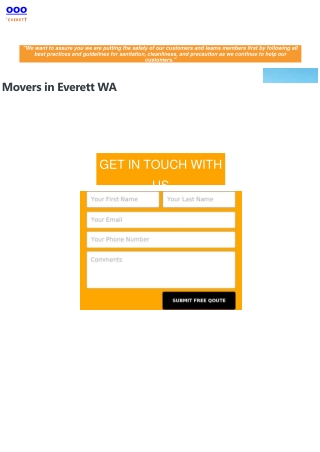 Movers in Everett WA