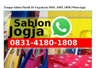 Tempat Sablon Plastik Di Yogyakarta O8౩l-Կl8O-l8O8(whatsApp)