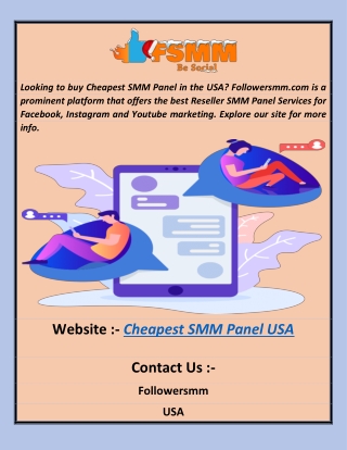 Cheapest SMM Panel USA  Followersmm.com  20200
