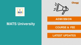 MATS University - [MATS], Raipur