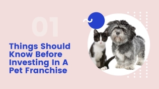 Things Should Know Before Investing In A Pet Franchise