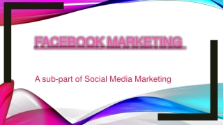 Facebook Marketing Service ppt