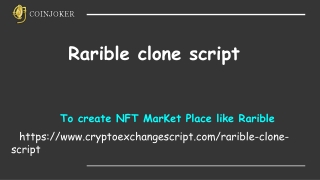 Rarible Clone Script Development