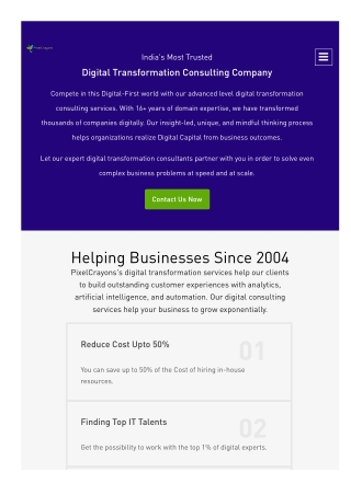 PixelCrayons: India's Best Digital Transformation Consulting Company