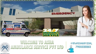 Book the Best Road Ambulance Service for any sick person |ASHA